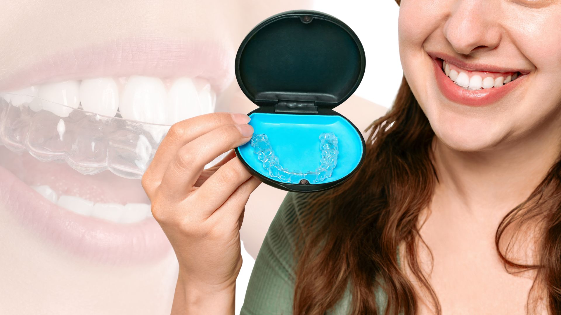 Price of braces in Kathmandu, Nepal - Happy customer with aligners at Premier Dental