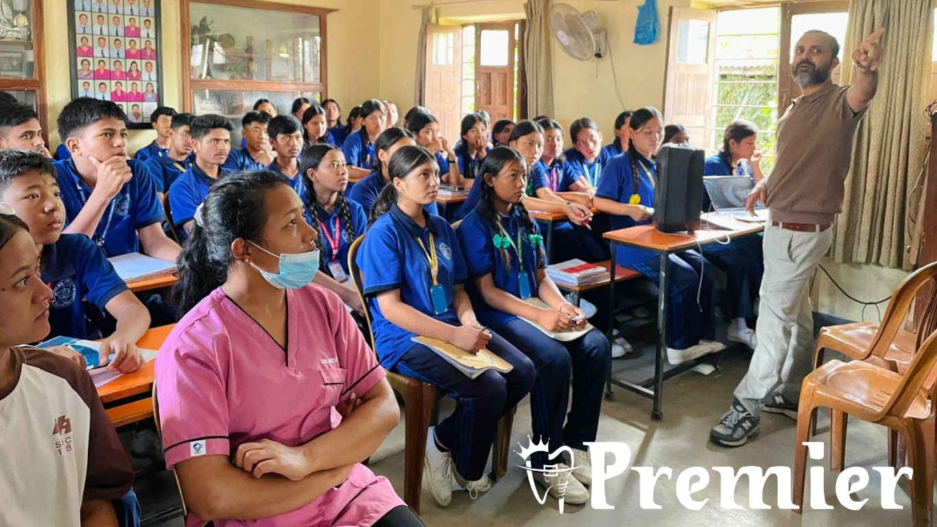 Best dental in Nepal - Dr. Biplob Adhikari conducting training session for Nepali dentists on dental implants