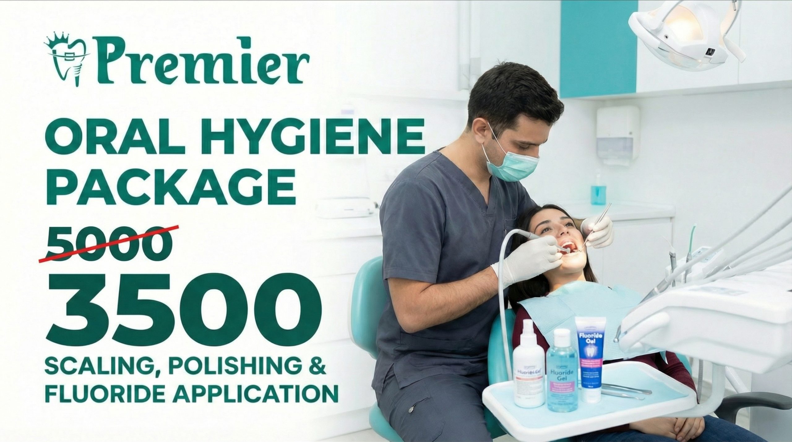 Oral Hygiene Package - Scaling, Polishing, Fluoride Treatment